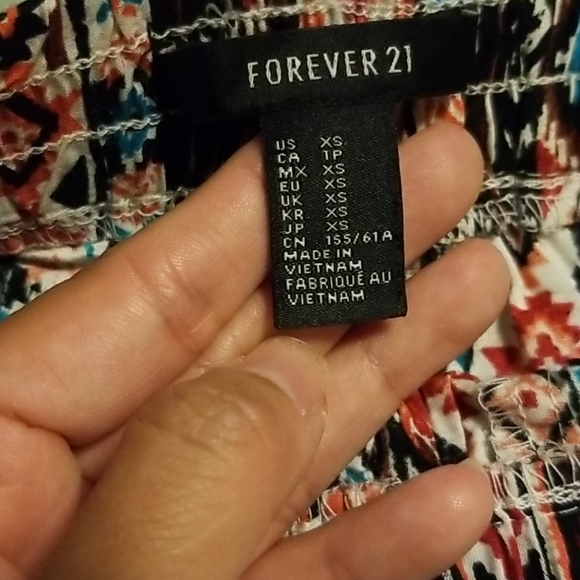 FOREVER 21 Festival Boho Print Shorts XS - Picture 2 of 2